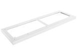 Schäfer Shop Genius Stahlsockel TETRIS WOOD, für Regale/Schränke B 1200 mm, weiß