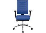 Schäfer Shop Select Bürostuhl SSI PROLINE P3+, Synchronmechanik, ohne Armlehnen, Lendenwirbelstütze, 3D-Sitzgelenk, blau