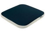 Leitz Balancekissen Ergo Active, ergonomisch, bis 150 kg, inkl. Luftpumpe, B 368 x T 364 x H 55 mm, waschbarer Stoffbezug, dunkelgrau