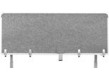 Schreibtisch-Akustik-Trennwand BE Safety Screen Rückwand, ohne Acrylfenster, Dicke 10 mm, B 1600 x H 600 mm, hellgrau