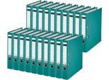LEITZ® Ordner 1015, DIN A4, Rückenbreite 52 mm, 20 Stück, türkis