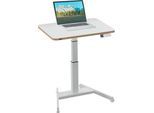 Schreibtisch LEITZ Ergo, Rechteck, elektrisch höhenverstellbar, T-Fuß, Memory-Funktion, USB-Anschlüsse, Kabelhalter, B 800 x T 600 x H 650-1300 mm, weiß/weiß