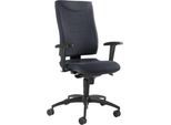 Schäfer Shop Pure Bürostuhl SSI Proline P1, mit Armlehnen, Synchronmechanik, Bandscheibensitz, anthrazit