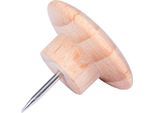 Pinnnadel Legamaster WOODEN, 25 Stück, für Legamaster-Pinboards geeignet, ⌀ 20 x H 27 mm, Buchenholz, lackiert