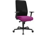 Schäfer Shop Genius Bürostuhl SSI Lady Proline, mit Armlehnen, 3D-Punktsynchronmechanik, Wellnesssitz, 3D-Netz-Rückenlehne, schwarz/violett