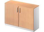 Schäfer Shop Genius Flügeltürenschrank TETRIS SOLID, 2 OH, B 1200 mm, abschließbar, mit Abdeckplatte