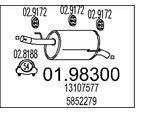 MTS Endschalldämpfer 01.98300 für OPEL 5852279 13107577