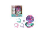 Mattel HWP20 - Polly Pocket - 35 Jahre Jubiläum – Partytime Stamper Compact Remake (1992) – Sammleredition mit Spielset, 2 Figuren uvm.