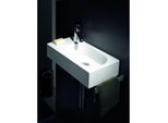 Alape XXS450H.L Waschtisch 4295000000 450 x 236 mm, weiß, mit Hahnloch, ohne Überlauf, Becken links