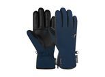 Skihandschuhe REUSCH "TIFFANY R-TEX XT", Damen, Gr. 7.5, blau, 88% Polyamid, 8% Ziegenleder, 4% Elasthan, mehrfarbig, Handschuhe, mit innovativer Insert-Membran