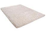 Hochflor-Teppich THEKO "Flokato" Gr. 1, weiß, B:60cm H:60mm L:90cm, Kunstfaser, Teppiche, Uni Farben, handgetuftet, flauschig weich, Wohnzimmer