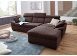 exxpo - sofa fashion Ecksofa "Salerno, inkl. Arm-& Kopfteilverstellung, bequem, Breite 280cm, L-Form" wahlweise mit Bettfunktion und Bettkasten, tolle Detailverarbeitung