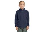 Fleecejacke JACK WOLFSKIN "TAUNUS JACKET K", Kinder, Gr. 92, blau (night blau), Fleece, Obermaterial: 100% Polyester, normal, mit Gummizug, Jacken Fleecejacke, Winddicht, wärmend, atmungsaktiv, Übergangsjacke, für Kinder