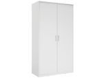 Xora Drehtürenschrank, Weiß, Holzwerkstoff, 1 Fächer, 106x194x54 cm, erweiterbar, Typenauswahl, Schlafzimmer, Kleiderschränke, Drehtürenschränke