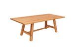 Linea Natura Esstisch, Wildeiche, Holz, Wildeiche, massiv, rechteckig, eckig, 100x75x220 cm, Esszimmer, Tische, Esstische