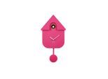 Karlsson Wanduhr Modern Cuckoo, Pink, Kunststoff, 21.5x41x8.5 cm, Dekoration, Uhren, Wanduhren