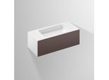 Alape Folio Waschplatz 5156513000 1004x450mm, schattenerde, ohne Hahnloch/Überlauf