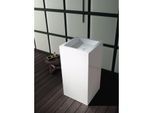 Alape RX450QS Säulenwaschtisch 4804000000 455 x 507 mm, weiß, ohne Hahnloch und Überlauf