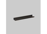 Alape AS.600 Ablage 8271000980 AS.600.S 600 x 50 x 100 mm, Aluminium mattschwarz pulverbeschichtet