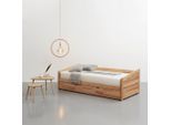 Livetastic Ausziehbett , Buchefarben , Holz , Kernbuche , massiv , 90x200 cm , Baby- und Kindermöbel, Kinder- & Jugendzimmer, Kinderbetten, Ausziehbetten