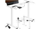 tectake® Tischgestell, elektrisch höhenverstellbar, breitenverstellbar, 110 - 168 x 60 x 70 - 119 cm