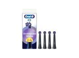 Oral-B iO Strahlendes Weiss, Original Aufsteckbürsten für elektrische Oral-B iO Zahnbürsten, Zahnaufhellung, Schwarz, 4 Stück