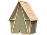 Exit Toys Spielhaus , Grün , Holz, Kunststoff , 124x164x114 cm , SGS-geprüft, EN 71, CE, FSC 100% , Freizeit & Co, Gartenspielzeug, Spielhäuser