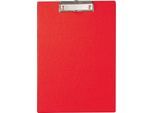 MAUL Klemmbrett mit Folienüberzug, DIN A4, mit Aufhängeöse, 319 x 229 x 13 mm, rot