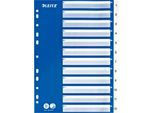 LEITZ® PP-Register mit blauem Deckblatt, Zahlen 1-12