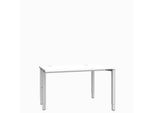 Schäfer Shop Genius Schreibtisch MODENA FLEX, 4-Fuß-Rechteckrohr, einseitig, B 1200 mm, weiß