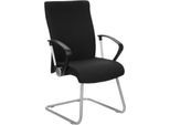 Nowy Styl Freischwinger Neo, B 510 x T 440 x H 440 mm, schwarz/alusilber