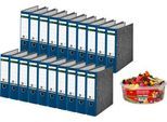 LEITZ® Ordner 1080 + 750 g HARIBO Color-Rado Party-Box, DIN A4, Rückenbreite 80 mm, 20 Stück, blau