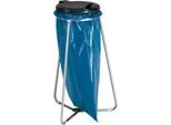 Müllsackständer, für den Innenbereich, für Müllsäcke bis 120 l, mit Deckel, B 560 x T 560 x H 940 mm, Stahl