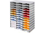 styro® Sortierstation styrodoc Standard SET, DIN C4, 12 Etagen/3-reihig/36 Fächer, grau/grau