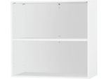 Schäfer Shop Select Anstell-/Aufsatzregal, 2 OH & 1 Fachboden, B 800 x T 420 x H 726 mm, weiß