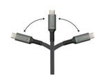 USB 2.0 Lade/-Datenkabel Good Connections, USB-C an USB-C, Leistung 240 W, bis 480 Mbit/s, Länge 3 m, schwarz