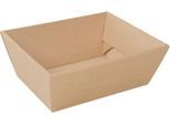 Geschenkkorb SAWP 181.701, rechteckig, klein, L 285 x B 240 x H 110 mm, Wellpappe, kraft-braun, 1 Stück