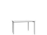 Schäfer Shop Genius Schreibtisch MODENA FLEX, 4-Fuß-Rechteckrohr, einseitig, B 1200 mm, lichtgrau
