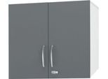 Schäfer Shop Select Aufsatzschrank LOGIN, 2 Ordnerhöhen, Griffe unten, B 800 x T 420 x H 726 mm, weiß/graphit