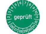 moedel Prüfplaketten 2026–2031, Folie, Ø 30 mm, 10 Stück/Bogen, langlebig, klare Jahreskennzeichnung