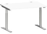 Schäfer Shop Genius Schreibtisch MODENA FLEX, 1200 x 800 mm, weiß