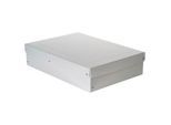 Archivbox Falken PureBox PRO A3, für bis zu 1250 Blatt, DIN ISO 16245-A, mit Beschriftungsfeld, L 440 x B 320 x Füllhöhe 100 mm, FSC®-Pappe, weiß