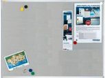Franken Pinnwandtafel Pin'n'Mag X-tra!Line, Textil + Metallgitter, Aluminiumrahmen, 1200 x 900 mm, PM3603