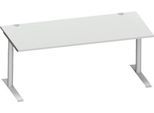 Schäfer Shop Genius Schreibtisch MODENA FLEX, 1800 x 800 mm, lichtgrau