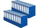herlitz Ordner maX.file protect, DIN A4, Rückenbreite 80 mm, 20 Stück, blau