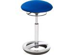 Stehhilfe Sitness HIGH BOB, für ergonomisches Sitzen, höhenverstellbar, Schwingeffekt, H 490-700 mm, blau, Gestell verchromt