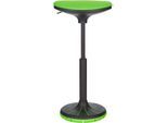 Schäfer Shop Genius Steh-/Sitzhilfe SSI PROLINE P 3-D, ergonomisch, patentierte Sohle, höhenverstellbar, B 380 x T 320 x H 570-790 mm, grün/schwarz-grün