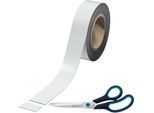 Magnet-Band weiß + Universalschere "Easy Grip" Gratis