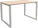 Schäfer Shop Genius Schreibtisch Modena Flex, höheneinstellbar, Rechteckform, Bügelfuß, Breite 1200 mm, weiß