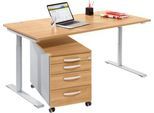 Komplettset Modena Flex, Schreibtisch B 1600 mm, höhenverstellbar